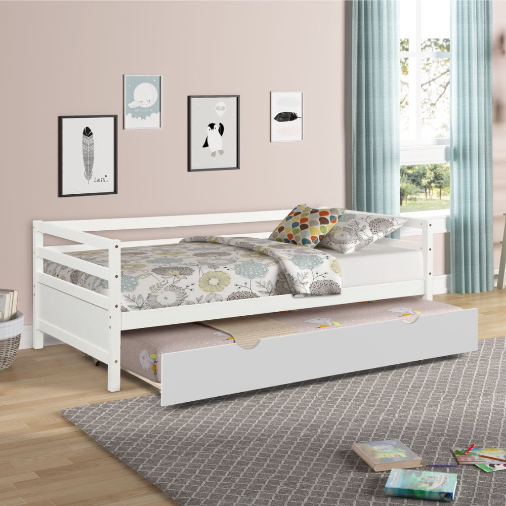 Home Twin Extendable Daybed Sofa Bed, Pine Twin Bed With Storage Drawers Singapore