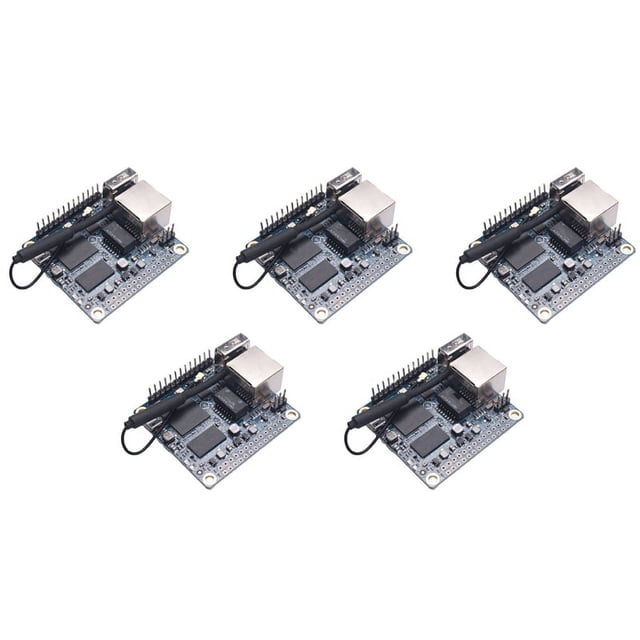 5X pour Orange Pi Zero Carte de Développement 512MB + Étui Blanc Protecteur, H3 Core Open-Source Mini Carte Unique, 5 x Carte de Développement (avec Coque de Protection), Bleu