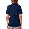 thumbnail image 4 of Oversized Tshirts for Women Collared Three-Button Short Sleeve Breathable Daily Work Shirts Business Casual Tops for Women bovemsi, 4 of 6