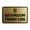 Brushed Gold, variant on Signs ByLITA Classic Framed Bathroom Trash Can Sign (Black) - Small