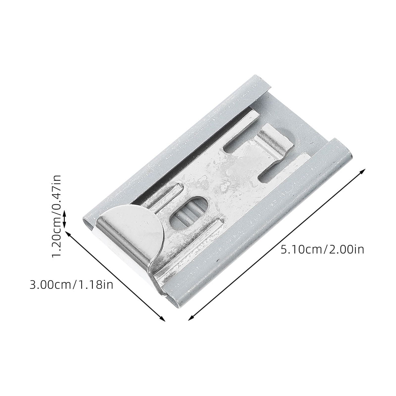 KAKOWELY 4Pcs Wall Mounted Hanging Hooks Picture Hangers 2.00X1.18X0.47in Stainless Steel for Indoor Use