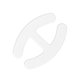 thumbnail image 1 of Invisible Bra Strap Buckle for Women White Plastic Antislip Dream Catcher Style 0.5 Inch Wide, 1 of 4