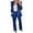 Dark Blue, variant on Jane Wardrobe , Satin Notch Lapel Blazer Two Piece Outfit, Elegant Button Front Long Pants Dressy, Mother Of The Bride Pant Suits, S‑XXXL Plus Size Friendly, 1 Blazer 1 Long Pant Set