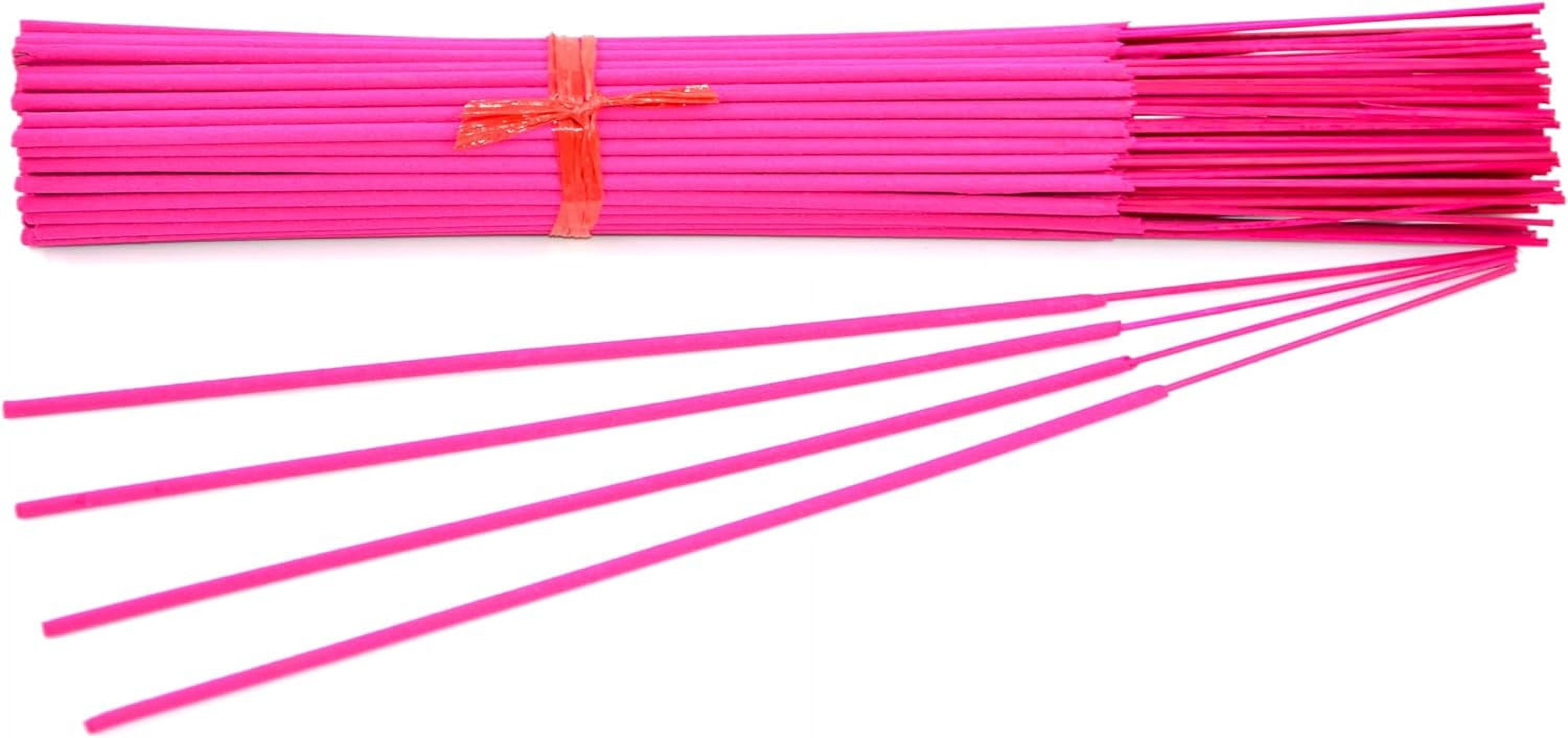 10000 Unscented (Pink) Incense Sticks 11" Bulk Wholesale - 100% Natural Joss and Bamboo Punk Blanks - Great for DIY Aromatherapy Incense Making.