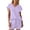 Light Purple, variant on MuXiKeJi Clothes 2 Piece Sets for Women Summer Short Sets Travel Vacation Outfits Cap Sleeve Sweatsuit Side Slit Wide Leg Pants S-3XL