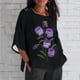 thumbnail image 1 of Fiudx Ofertas Del Día Blusa Holgada con Estampado de Manga 3/4 para Mujer, Estilo Informal, con Estampado de Alzheimers, 1 of 4