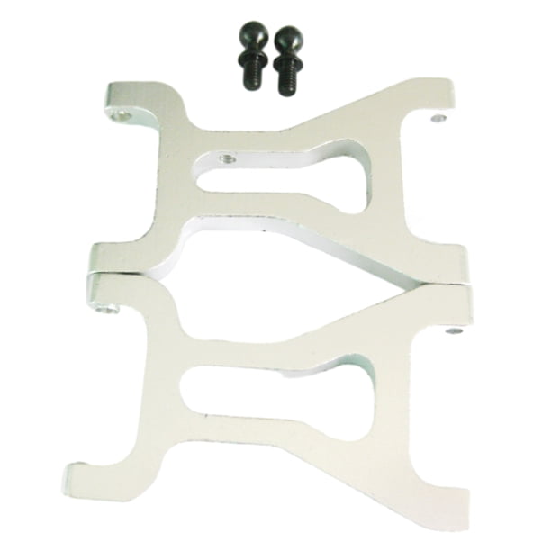 Brazo de suspensión delantero mejorado Bewildely de aleación de aluminio para 1/18 Wltoys A959 A979 A969 959B 969B 979B Plata