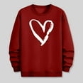 thumbnail image 5 of PNTUTB Fashion Valentine's Day Print Loose Comfort Casual Long Sleeves Crew Neck Pullover Sweatshirts for Men, 5 of 6
