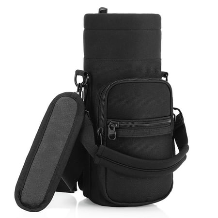 Bt Bottle Pouch 40oz Water Bottle Pouch, Barbarians Water Bottle Carrier with Handle, Adjustable Shoulder Strap & 2 Pockets ()