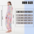 thumbnail image 2 of SWEETXIN Women's Snug Fit Zip up One-Piece Pajamas, Glow In The Dark Tie Dye Hooded Onesies Costume, 2 of 7