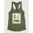 thumbnail image 3 of Garden Flora Vi Racerback Tank Women -Sydenham Edwards Designs, Female x-Small, 3 of 4