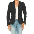 thumbnail image 5 of MOA COLLECTION Women's Casual Solid Office Work Wear Long Sleeve Fitted Open Front Blazer Jacket, 5 of 7