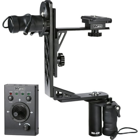 UPC: 0026127320326 | Vidpro MH-430 Professional Motorized Pan & Tilt Gimbal Head Includes: Heavy-Duty Gimbal Head  2 Geared Motors  Joystick Control  Cables & Case