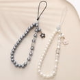 thumbnail image 2 of Cadena de perlas para teléfono móvil, colgante para teléfono móvil, funda para teléfono móvil, colgante con cuentas, cadena anticaídas para mujer, 2 of 6