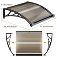 thumbnail image 4 of AQRS Door Awnings Exterior, Awning for Door Entrance, 24x32 Inches Awnings for Patio, Deck, Window Awning Canopy Exterior, UV, Rain, Snow Protection Door Awning, 4 of 6