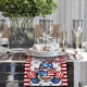 thumbnail image 4 of Nueva Bandera de Mesa Del Día de La Independencia con Patrón de Camión Enano Patriótico, Mantel, Decoración de Mesa, Bufanda de Tira, 4 of 4