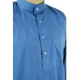 thumbnail image 2 of Hijaz Blue Men's Formal Arabian Thobe Cotton Kaftan Kandura With Pockets-XXL, 2 of 5