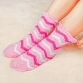 thumbnail image 5 of 5 Pairs Women's Bow Fuzzy Socks Winter Soft Slipper Socks Coquette Stuff Fluffy Thick Home Sleeping, 5 of 7