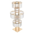 thumbnail image 4 of Wedding Centerpieces Flower Stand 5 Tiers Modern Round Flower Stand, Clear Gold Flower Stand for Wedding, 4 of 21