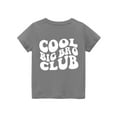 thumbnail image 5 of Big Brother T Shirt Toddler,Chenille Patch Letter Toddler Baby Boy Brother Shirt Big Bro Club Announcement Summer Short Sleeve Gift Tees Gray 3-4Y, 5 of 6
