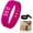 Pink, variant on Silent Wakeup Buddy, Silent Vibrating Alarm Clock, LED Electronic Digital Alarm Clock with USB Ports, Sports Smart Bracelet Suitable for Male and Female Sports Enthusiasts(Black)