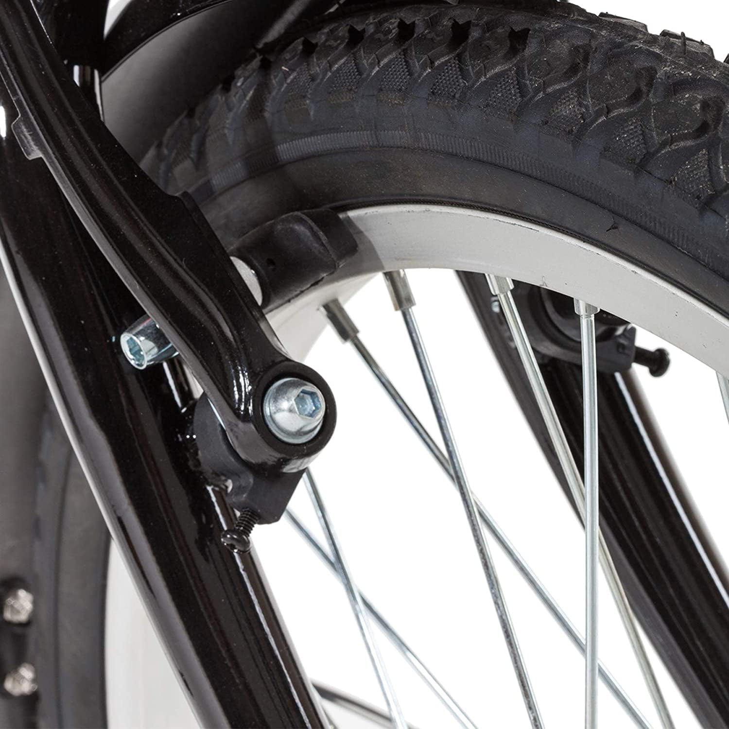TraderPlus 2Pairs V Bike Brake Pads with Hex Nuts and Spacers V Bicycle Brake Blocks 70mm 