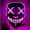 Purple, variant on Halloween Mask Led Light Up Scary Mask for Festival Cosplay Halloween Masquerade Costume Parties Black