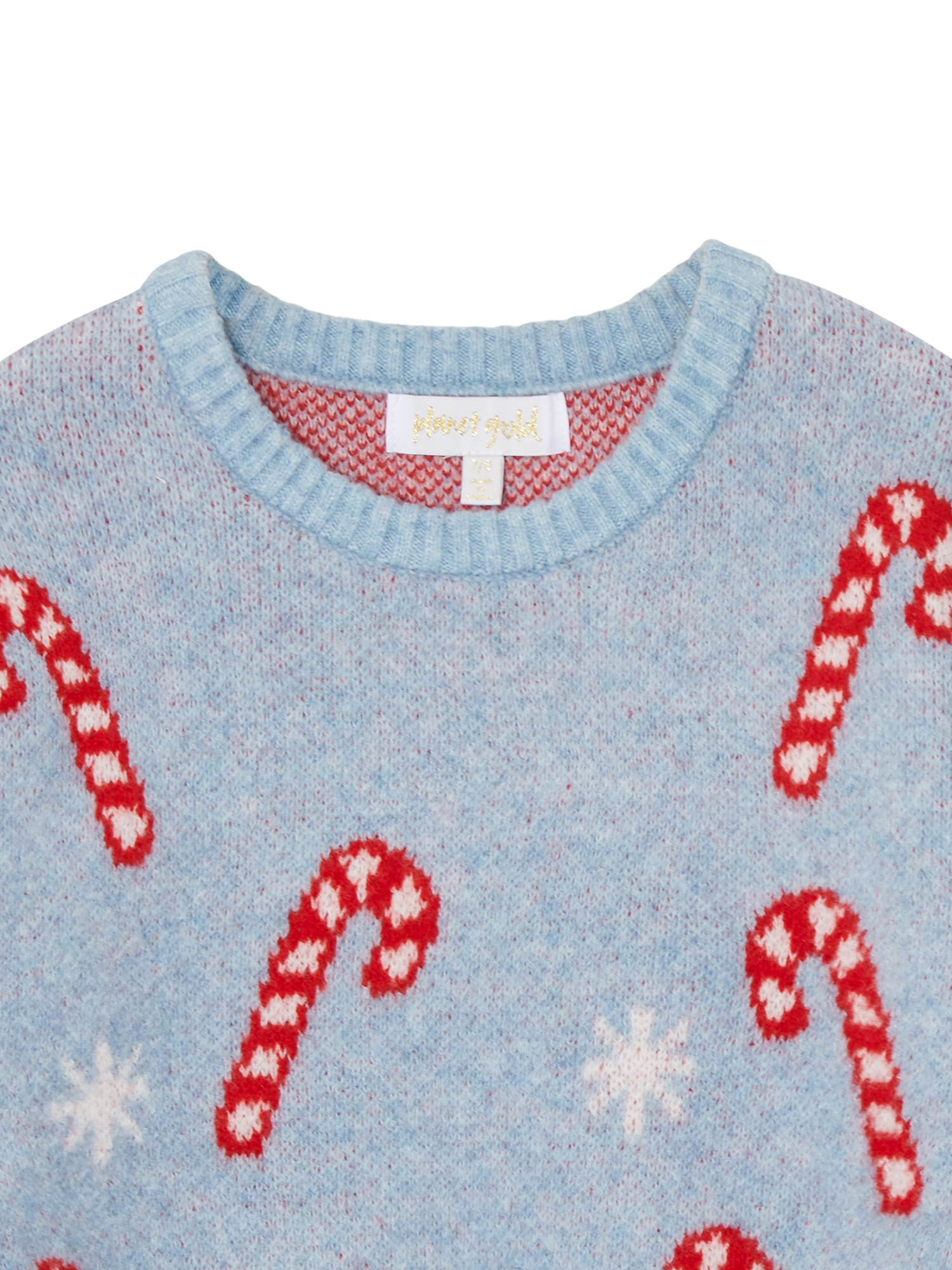 Planet Gold Girls Bow Print Ombre Sweater, Sizes 4-18