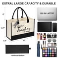 thumbnail image 2 of shenee Bolsa de lona con inicial, bolsa de yute de playa personalizada, regalo para mujeres, vacaciones, amigos, regalo de cumpleaños, boda, Año Nuevo, 2 of 5