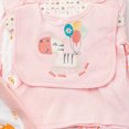 thumbnail image 5 of Gibobby 8Pcs Infant Newborn 6-9 Months Unisex Fall Winter Clothes Sets Jumpsuit+Romper+Tops+Hat+Pants+Bib+Sock Shoses Outfits Set Casual Daily Wear Newborn Gift Layette Outfit Set,Pink, 5 of 6