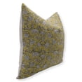 thumbnail image 4 of Fabdivine Block Print Throw Pillow Cover, 18x18 Inch Thick Linen Decorative Pillowcase, Geometrical Boho Design Mustard Pillow Cover for Sofa And Couch, 4 of 5
