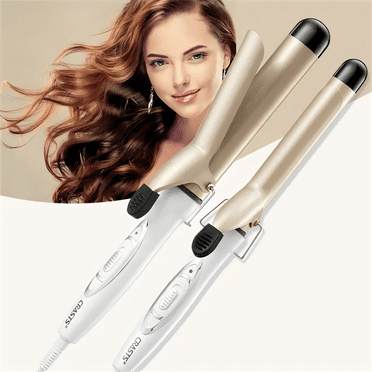 1pc Rotating curling iron, automatic curling iron, quick heating iron suitable for medium and long hair, ladies' gifts.