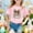 Z001-Pink, variant on Laipiong Easter T Shirt for Girls Cute Bunny Bows Graphic Short Sleeve Casual Crewneck Tops Summer Trendy Relaxed Fit Blouses Tees