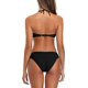 thumbnail image 2 of Traje de baño con Pliegues y Estampado Floral Bandeau Bikini para Mujer Negro puro M Negro puro M Xishao ropa, 2 of 2