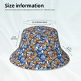thumbnail image 6 of Kll Colorful Butterfly1 Bucket Hat For Women Men Packable Travel Beach Sun Hat Outdoor Rave Accessories Reflective Fisherman Cap, 6 of 9