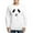 White, variant on - Stitched Panda Face Long Sleeve T Shirt - Unisex Cotton Long Sleeve T-Shirt