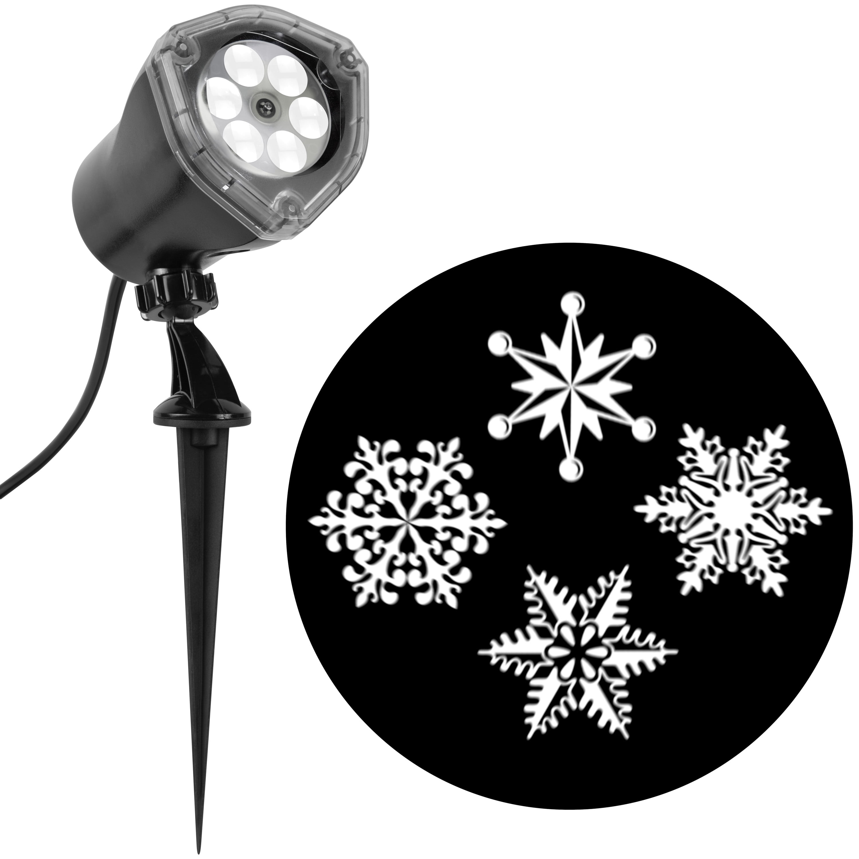 Gemmy Snow Flurries LED Light Show Projector - 12 in x 5 in