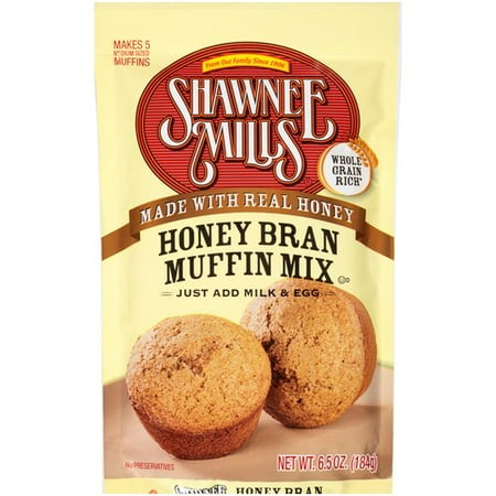 Shawnee Mills Honey Bran Muffin Mix, 6.5 oz