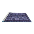 thumbnail image 2 of Ahgly Company Machine Washable Indoor Rectangle Abstract Blue Modern Area Rugs, 4' x 6', 2 of 4