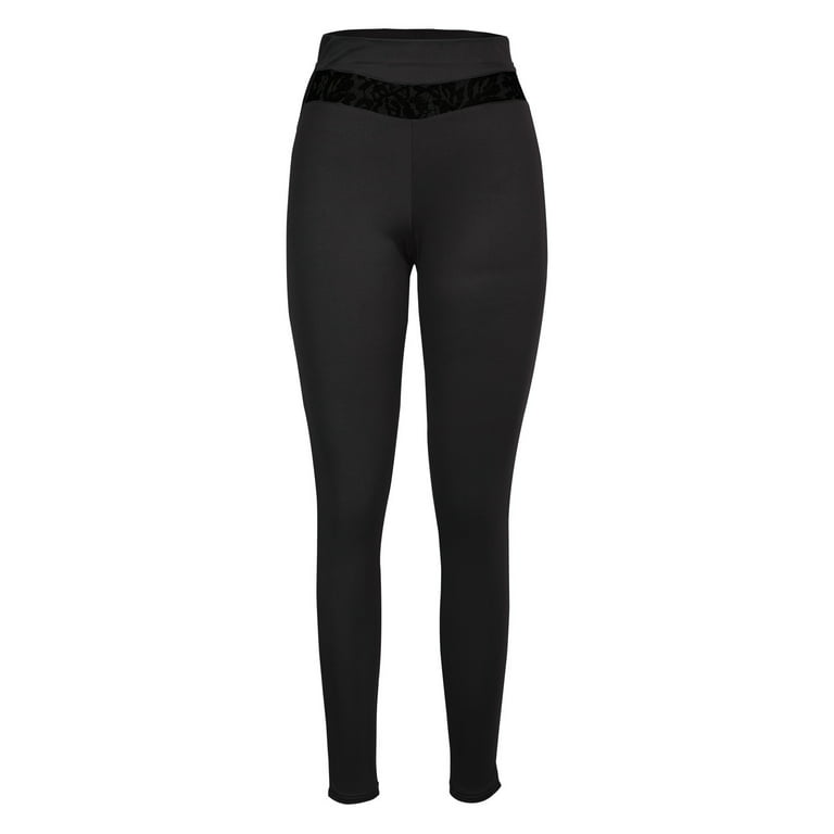 YWDJ Leggings for Women Workout Gym Long Length Casual Running Sports  Yogalicious Summer Utility Dressy Everyday Soft Lace Stitching Stretch Yoga  Leggings Gym Sports Full Length Active Pants Black S 