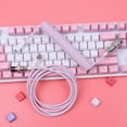 thumbnail image 4 of Macarons Color Cable Usb c Keyboard USB aviator Keyboard Cable Converter Ps2 to Usb Coiled Mechanical Keyboard Cable, 4 of 5