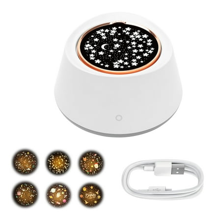 

Projection Lamp 5W LED Star Night Light USB Rechargeable Music Projection Light Decoration Gift Pink