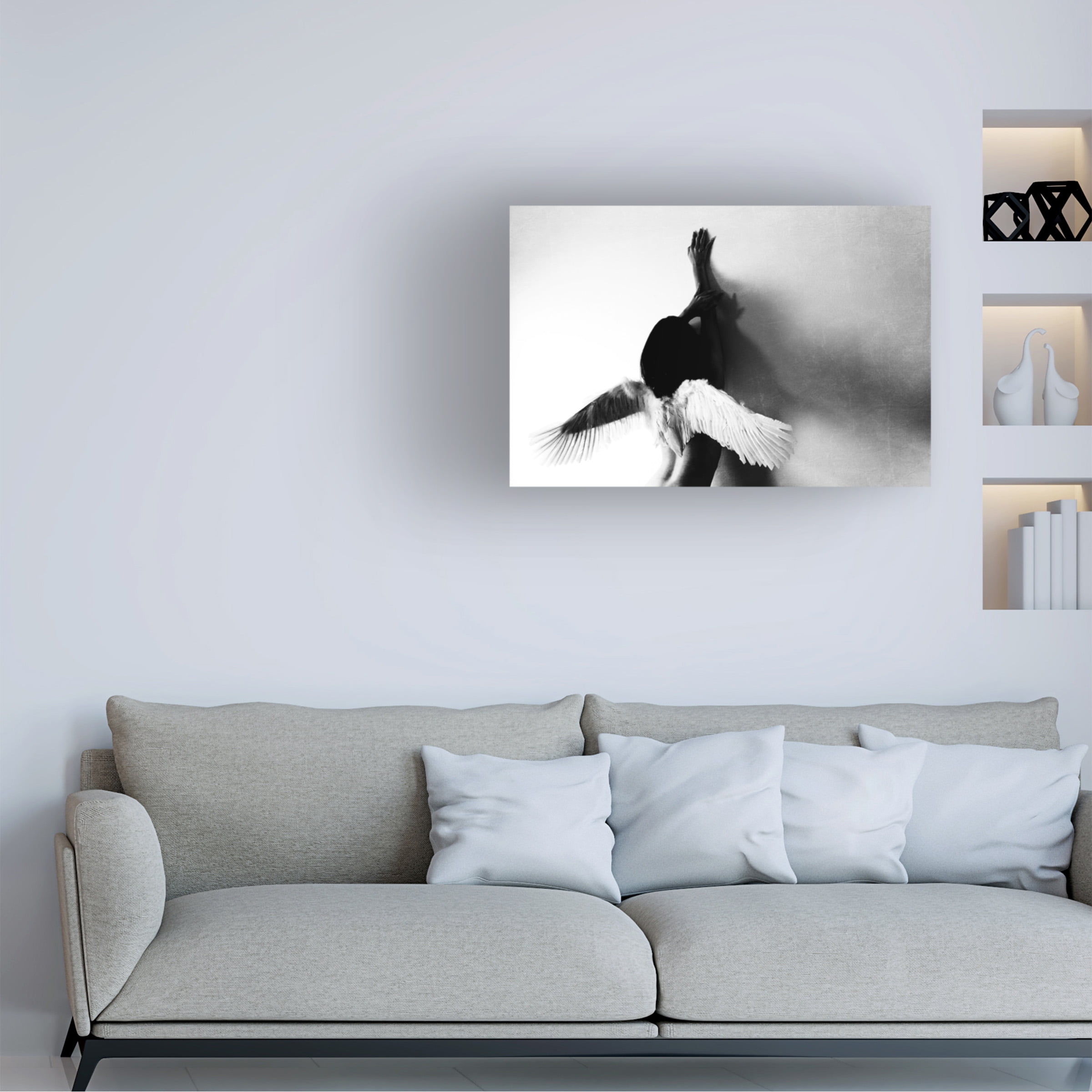 Keisuke Ikeda 'Not Fly' Canvas Art