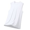 thumbnail image 2 of Hessimy Men's Tank Top Undershirts Moisture Wicking Breathable, Fitted Fit T Shirts for Men（White,XXXXXL), 2 of 6