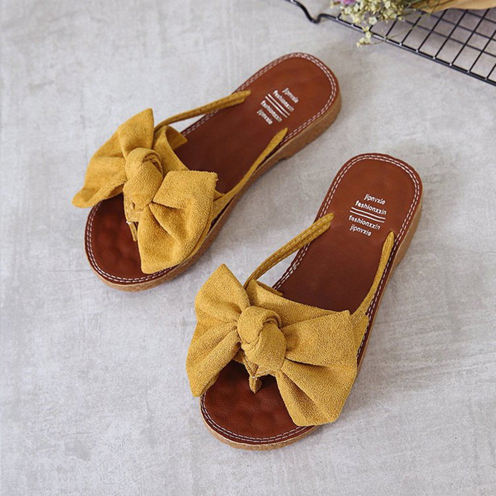 women's slippers with bows