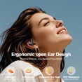 thumbnail image 5 of AI Translation Open Ear Headphones with Earhook, Bluetooth 5.4 Bone Conduction Earbuds with 163 Languages, 67H Playtime IPX7 Waterproof for Office/Workout/Travel, Black, 5 of 8