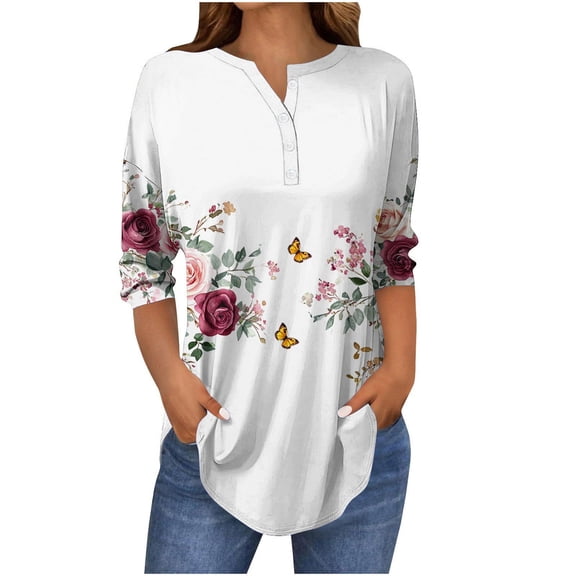 Womens Tops Dressy Casual Sexy Spring Plus Size Womens Shirts Casual Summer Clothes for Women 2025 Vacation Plus Size