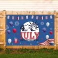 thumbnail image 4 of Qocolhg 4th of July Decorations Banner Outdoor Patriotic Memorial Day Independence Day Flag, Veterans Day Yard Sign Bunting Background for Photography for Indoor Home House Decor Party Supplies, 4 of 6