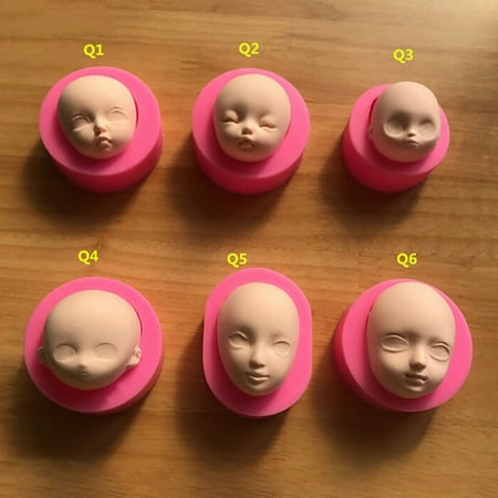 

1pc Silicone Baby Face Mold Head for Fondant Chocolate Soap Handmade Soap