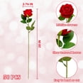 thumbnail image 3 of Flores artificiales Wondrus Bulk Velvet Silk Rosas rojas x50, 3 of 6